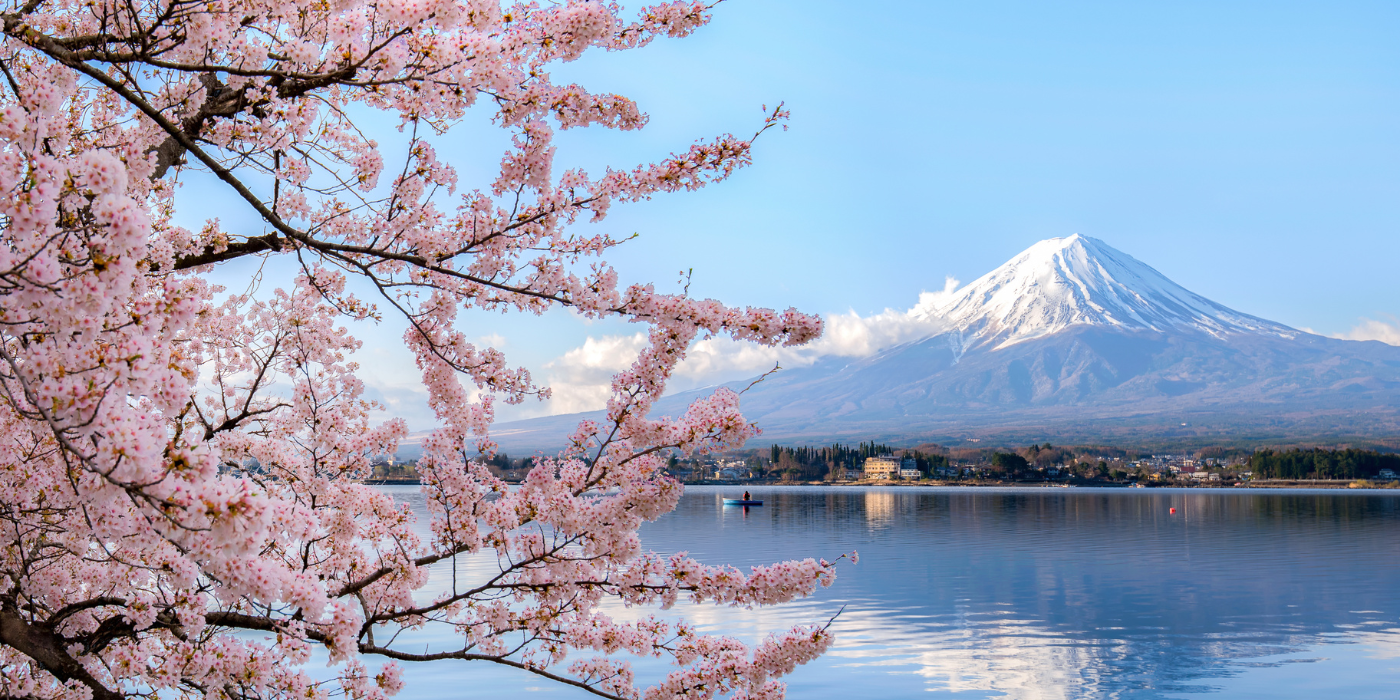 Jezero Kawaguchi, Fuji, Japan