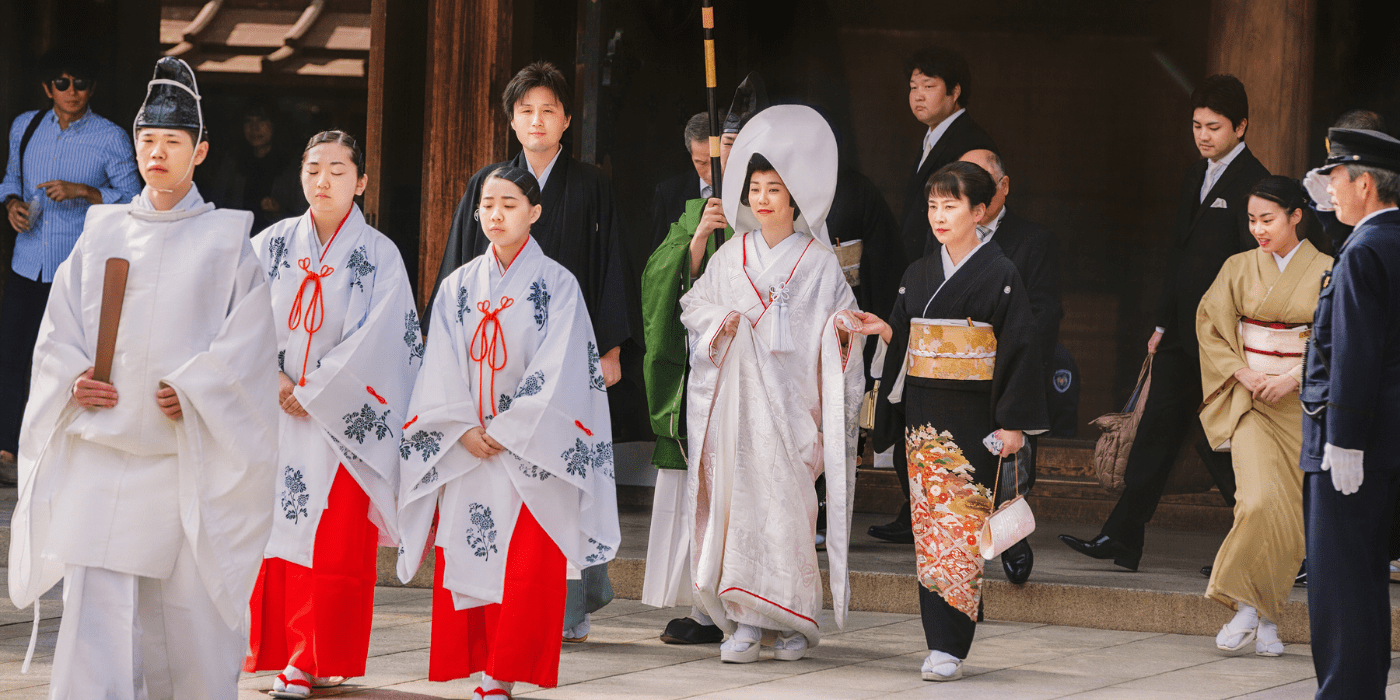Tradicionalno japansko vjenčanje, Meiji Jingu, Japan Tradicionalno japansko vjenčanje, Meiji Jingu, Japan