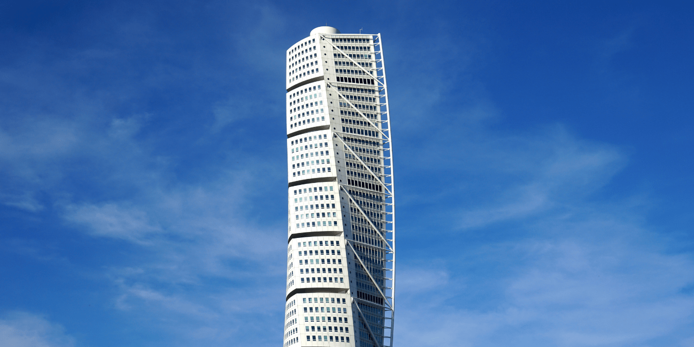Neboder "Turning Torso" u gradu Malmö, Švedska