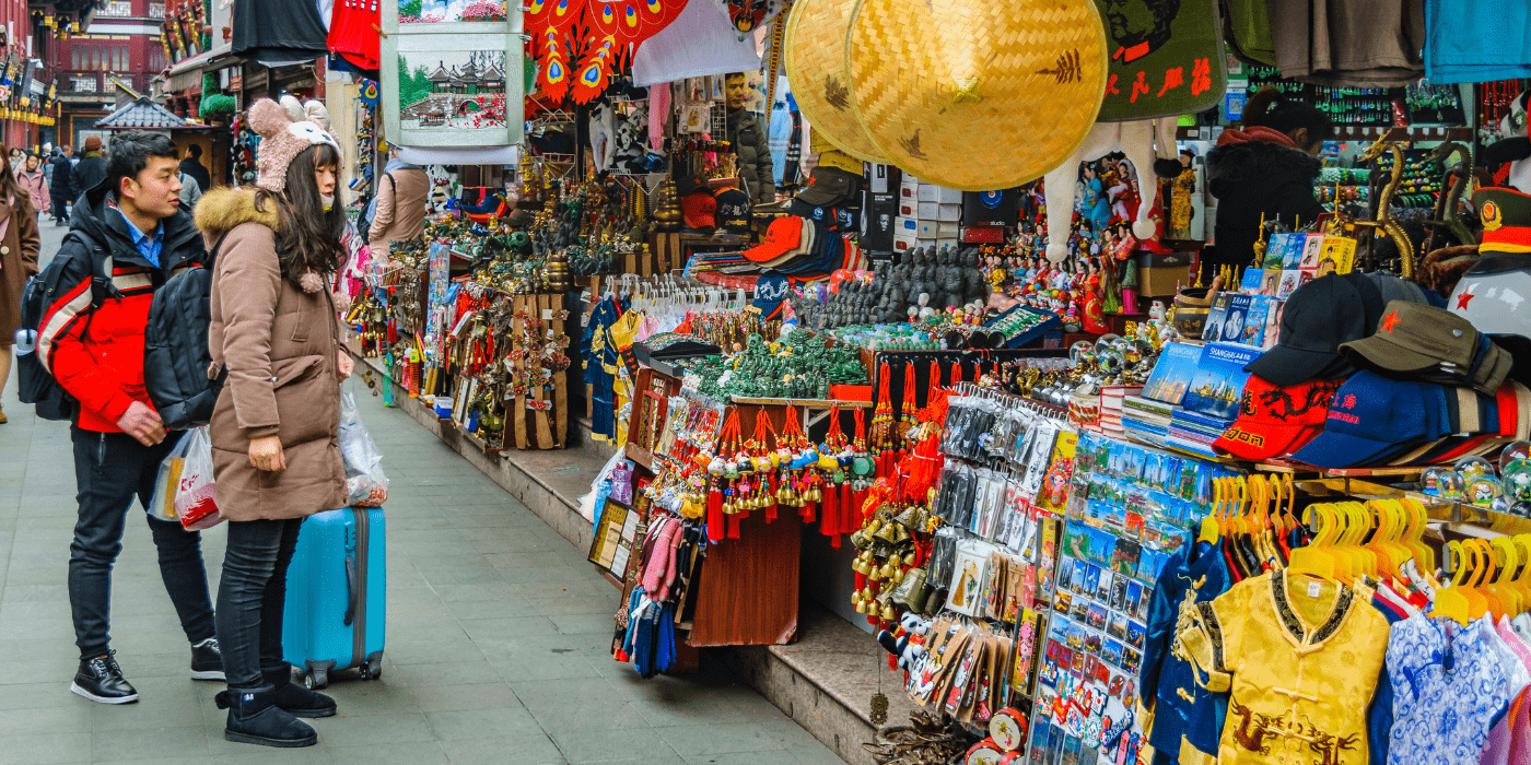 Shanghai market, Kina